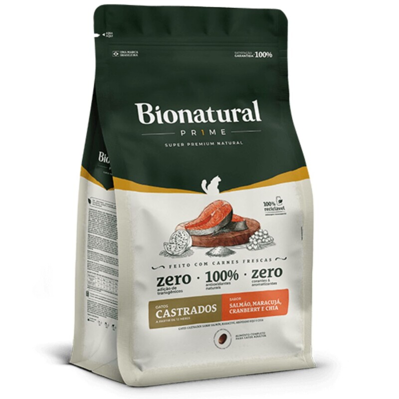 BIONATURAL CAT PRIME CASTRADO SALMON 7.5 KG BIONATURAL CAT PRIME CASTRADO SALMON 7.5 KG