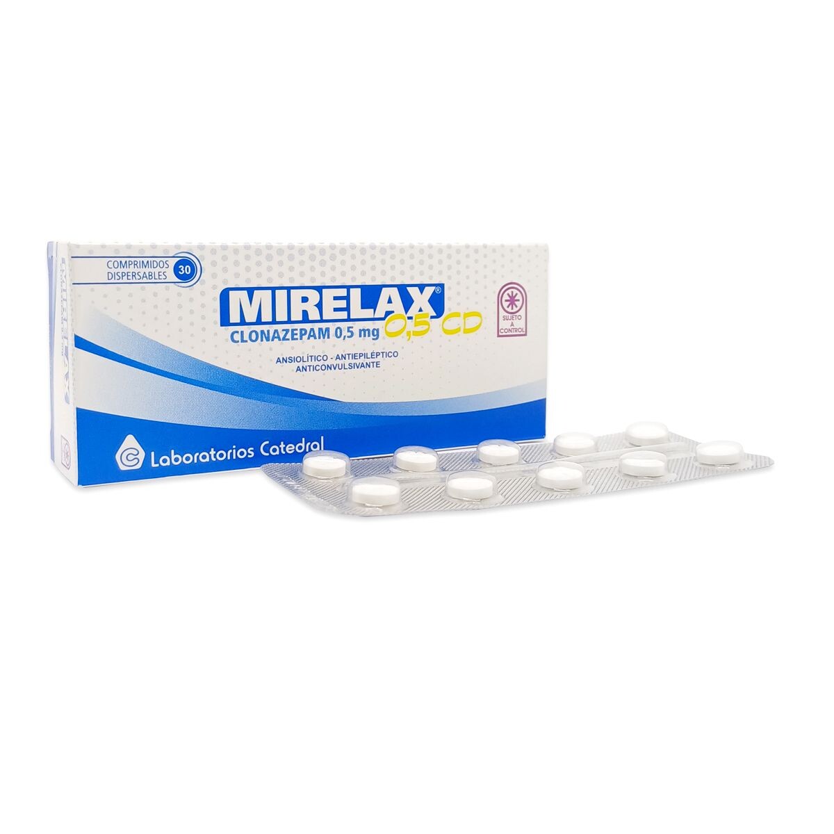 MIRELAX 0.5 MG CD CJ X 30 COMP. BIRRAN. 