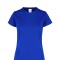 Camiseta a la base dry fit dama Azul royal