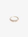 Anillos Chicos Strass Anillo Con Cubic Baguettes - Dorado