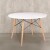 Mesa Comedor ComboHome Eames Redonda Laqueada 100Cm Premium Blanco 1