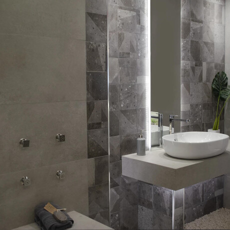 Porcelanato Gris Rustico Mate Liso 60X120Cm Piso Pared GAMAS DE GRIS