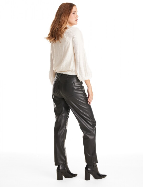 Blusa Saten Mostacillas CRUDO