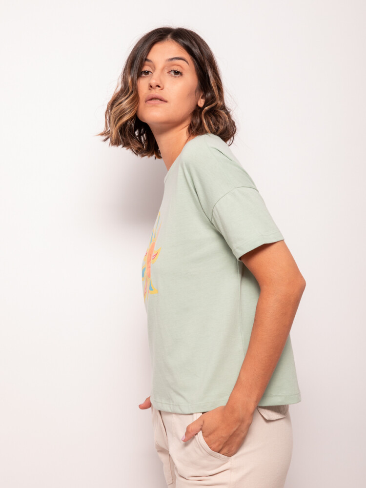 REMERA DROPI Verde Agua