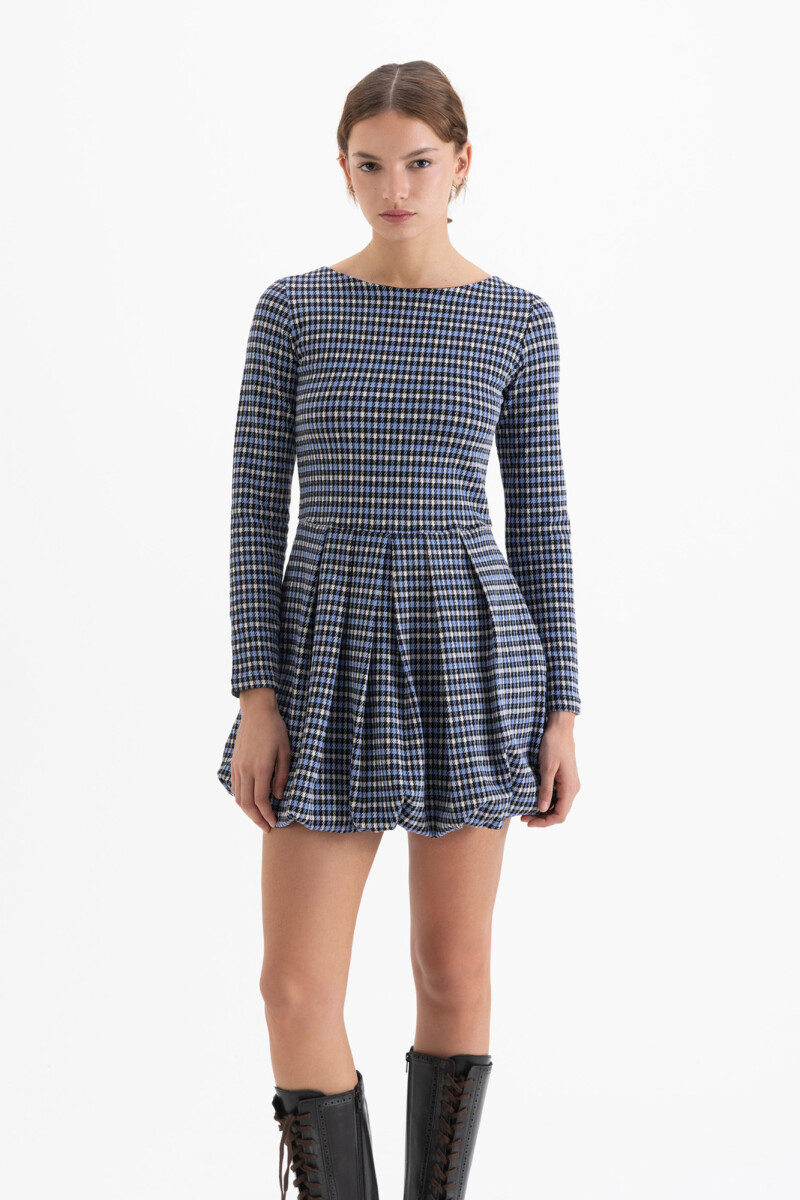 VESTIDO GALES Celeste
