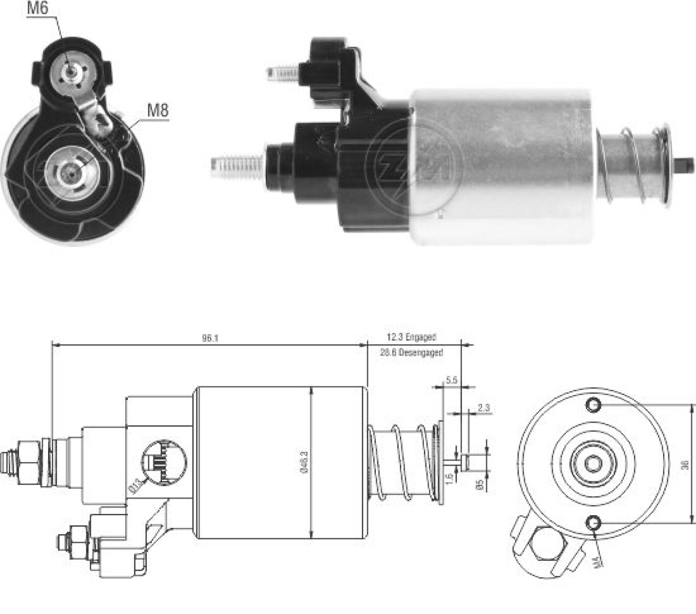 AUTOMATICO DE ARRANQUE FIAT FIAT GRAND SIENA-PALIO-TORO-ARGO N.DENSO ZM 