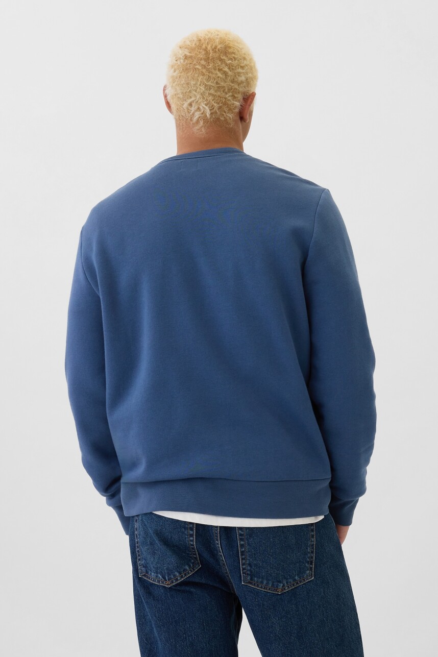 Buzo Deportivo Logo Gap Hombre Blue Shade