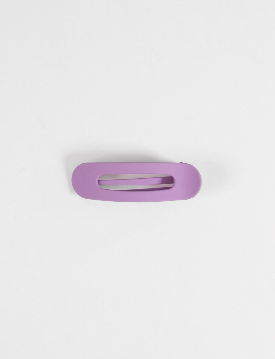 Broche tipo clip grande - lila 