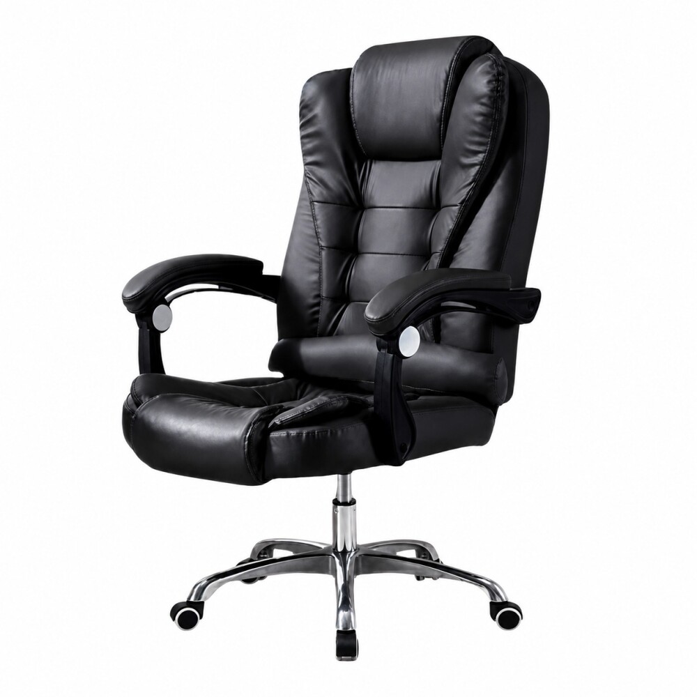 SILLA DE ESCRITORIO CON MASAJEADOR EJECUTIVA CORPORATIVA ERGONÓMICA NEGRO