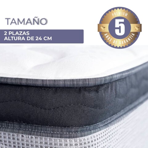 Sommier Inducol Pocket Firm Resortes 2 Plazas 140x190x24 140k Sommier Inducol Pocket Firm Resortes 2 Plazas 140x190x24 140k