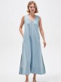 Vestido Korae Celeste