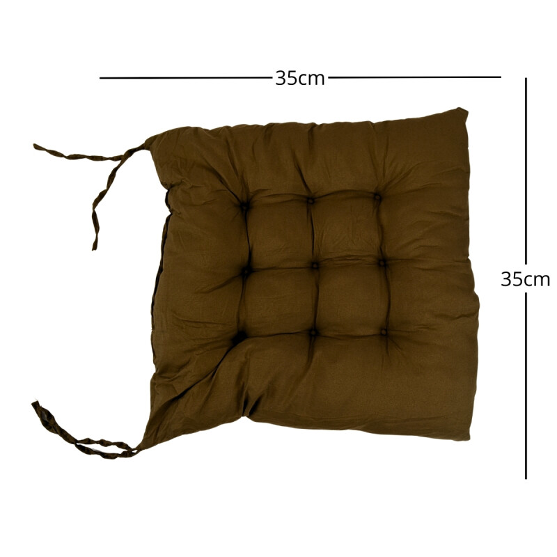 Almohadón para sillas 35x35 MARRON