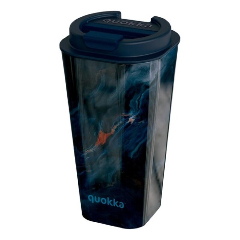 Vaso Térmico Quokka Flux Antigoteo Doble Pared 450ml Dark Stone