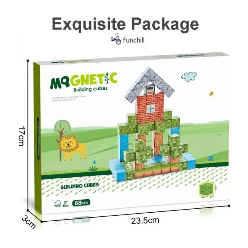 Bloques Cubo Magnéticos de Construcción 88 Piezas Bloques Cubo Magnéticos de Construcción 88 Piezas