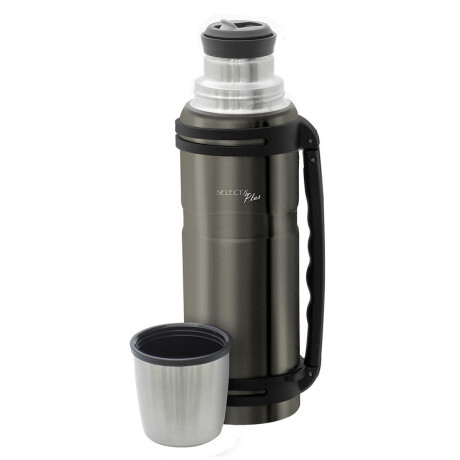 Termo Carter 1.2Lt en Acero Inoxidable Doble Pared c/ Manija Gris Pulido