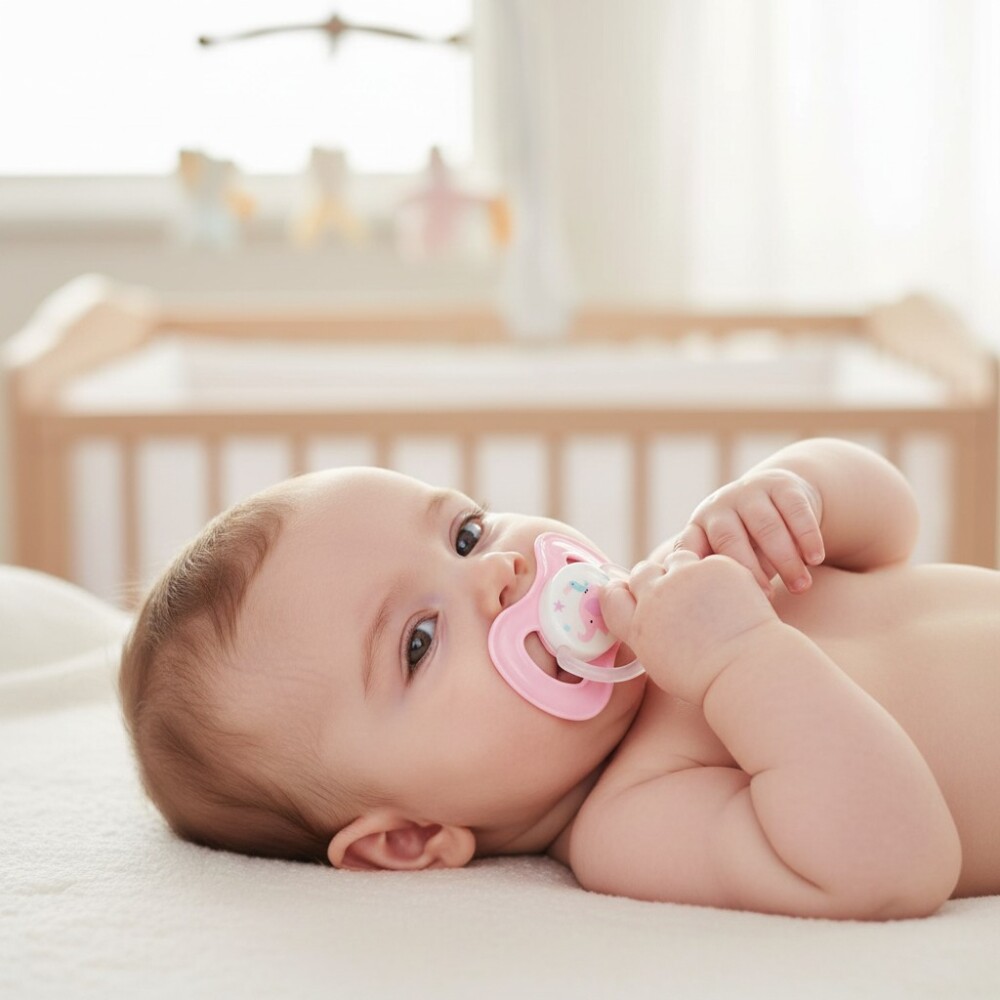Set x2 chupetes BUBA fisiologico 6-18 meses elefante rosado