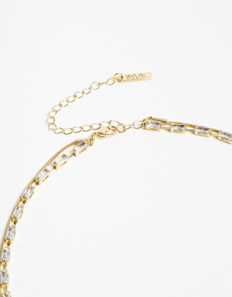 Collares Cortos Strass Collares Cortos, Statement Night - Dorado