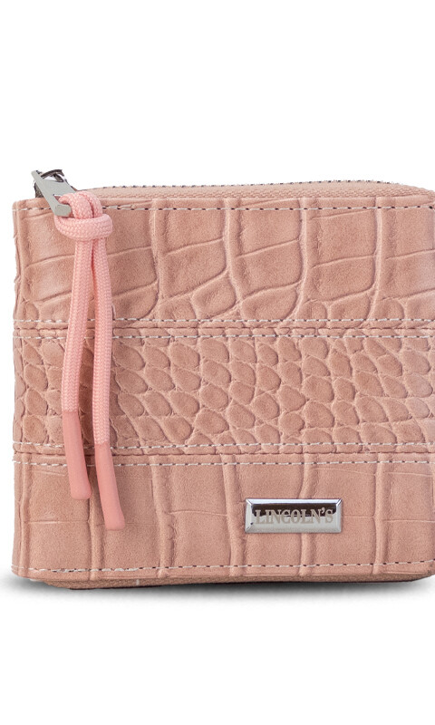 BILLETERA CANDELA CROCO ROSA MAUVE