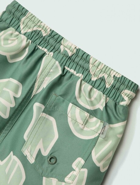 SHORT INFANTIL ESTAMPADO VERDE