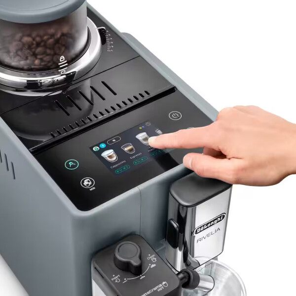 Cafetera Delonghi Rivelia Super Automática Full Touch GRIS