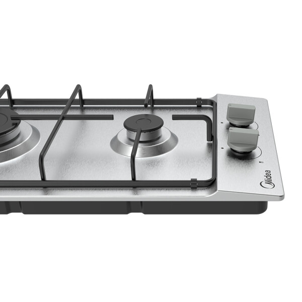 Anafe a gas Inox 2 hornallas Midea MG30SB005MN2B Anafe a gas Inox 2 hornallas Midea MG30SB005MN2B