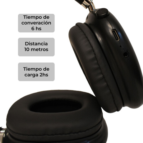 Auriculares BT Confort Alta Fidelidad con Mic Negro