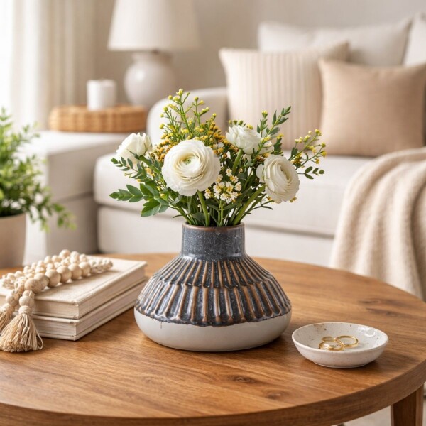 FLORERO SATIN Gris - Small