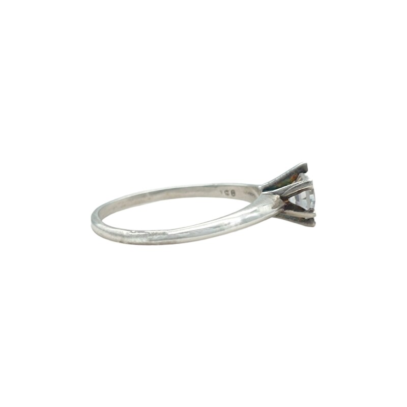 Anillo Solitario-Plata 950-Piedra Zirconia-AN3451 conpiedra