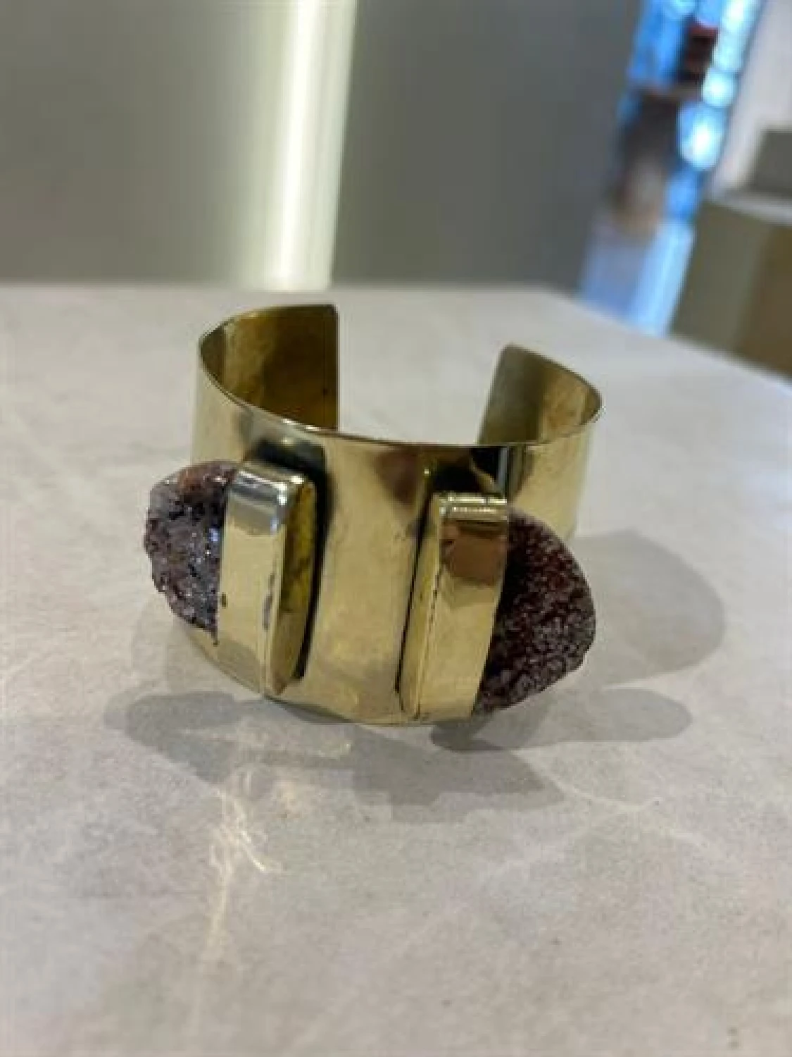 Doble Amatista Cuff