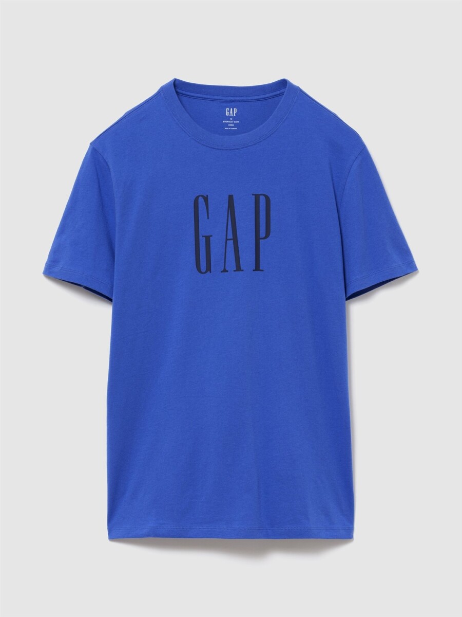 Remera Logo Gap Hombre - Dazzling Blue V2 