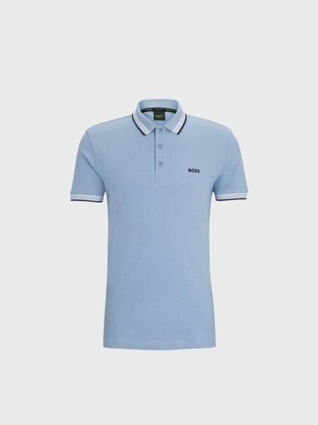 BOSS -Remera polo de algodón, regular fit, PADDY Celeste