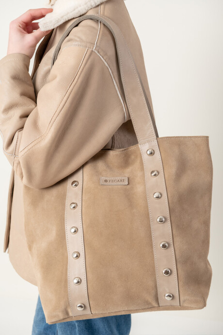 Bolso tatiana Beige gamuza