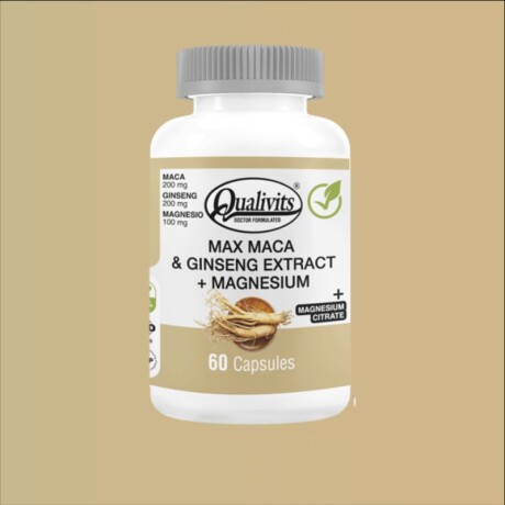 MAX MACA & GINSEN EXTRACT QUALIVIT X 60 CAP MAX MACA & GINSEN EXTRACT QUALIVIT X 60 CAP
