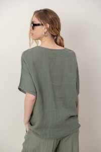 BLUSA ZEMYNA Verde seco