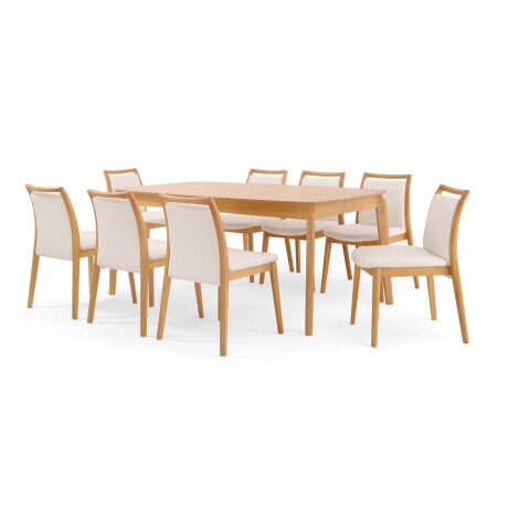 JUEGO DE COMEDOR 1+8 MADERA AUGUSTO