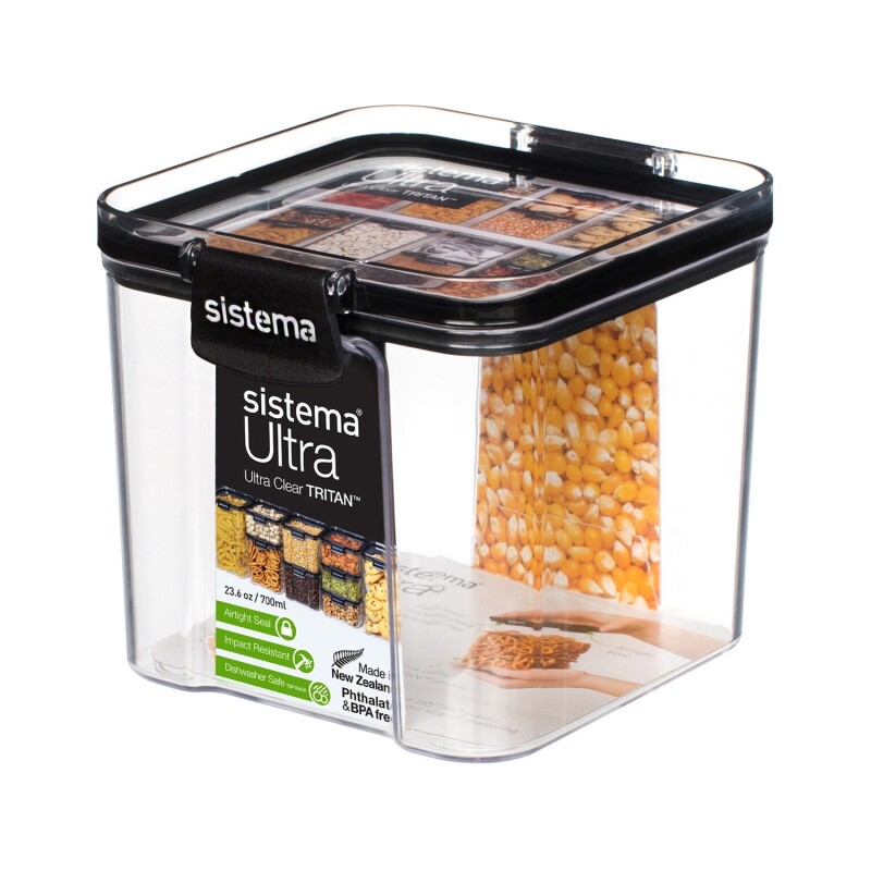 Recipiente plástico hermético Sistema Ultra Tritan 700ml Recipiente plástico hermético Sistema Ultra Tritan 700ml
