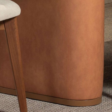 Mesa De Comedor Lintz 184 Linea Mionaco Blanco/Marron