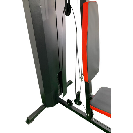 Banco Multifunción Completo YT-1 Con Scott Fitness Ub ROJO-NEGRO