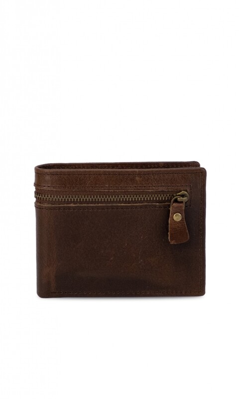 BILLETERA CUERO WOOLF CAOBA