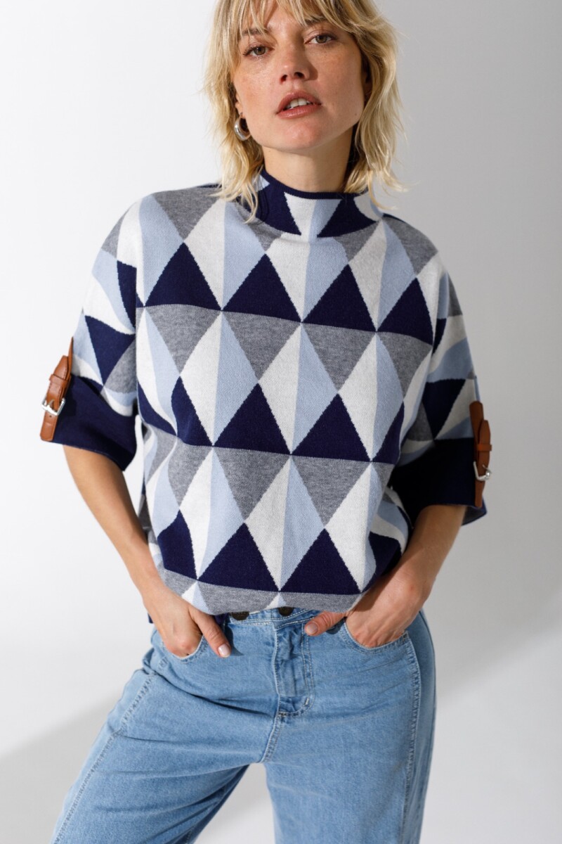 Sweater Gibraltar - Azul/Celeste 