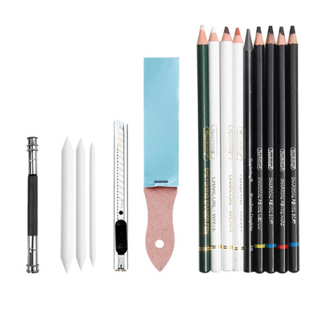 Set Dibujo 42pcs Lápices C/estuche + Acc Arte Sketch Esc007003