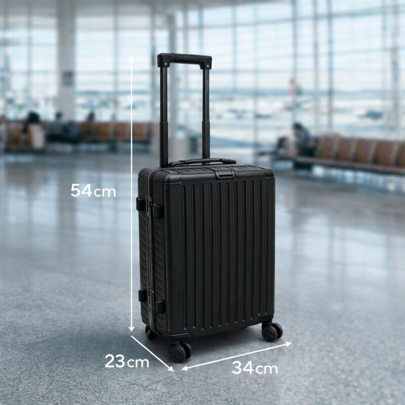 Valija Rígida de Policarbonato con Ruedas 20' (Carry On) Negra