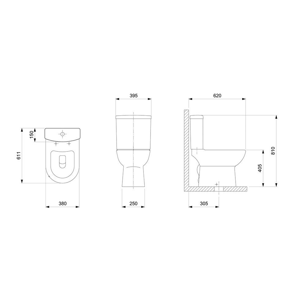 MOCHILA PARA INODORO SMART COLOR NEGRO MATE 3/6 LTS CELITE Mochila Para Inodoro Smart Color Negro Mate 3/6 Lts Celite