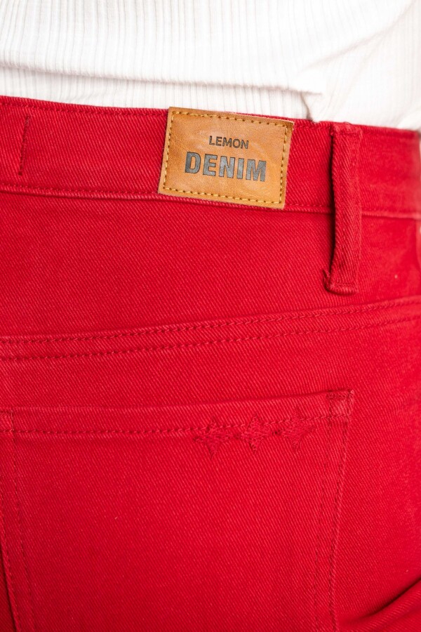 Jean Wide Rojo