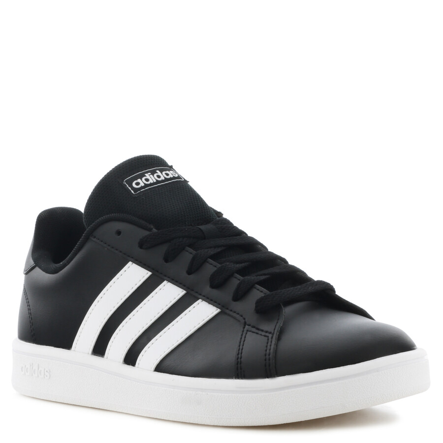 Championes de Hombre Adidas Grand Court Base Negro - Blanco