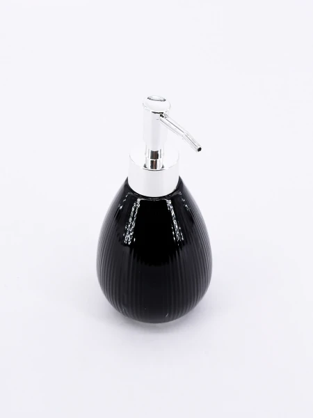 DISPENSADOR CERÁMICA NEO 11X17.4 CM (12) NEGRO