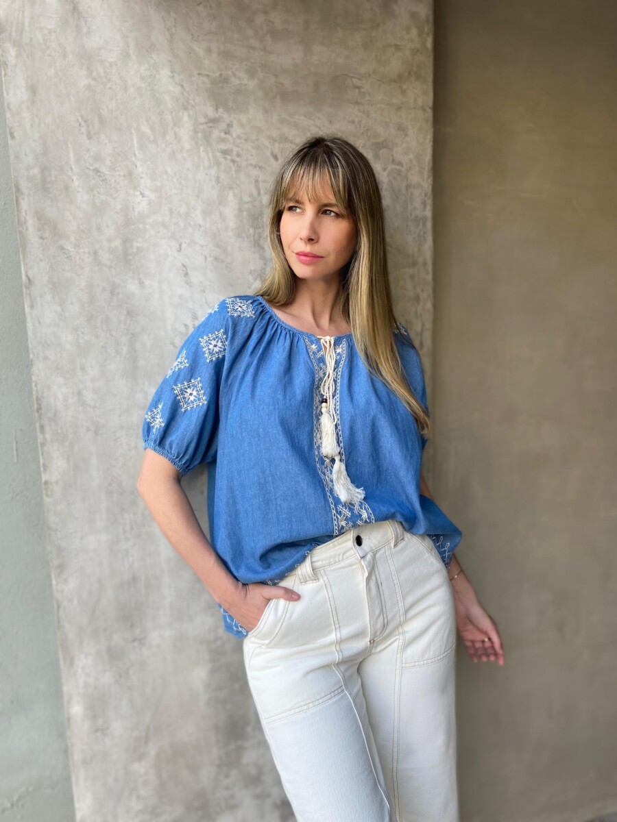 Blusa Dalia Azul 