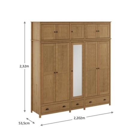 Placard 10 Puertas 3 Cajones Topazio Fre U
