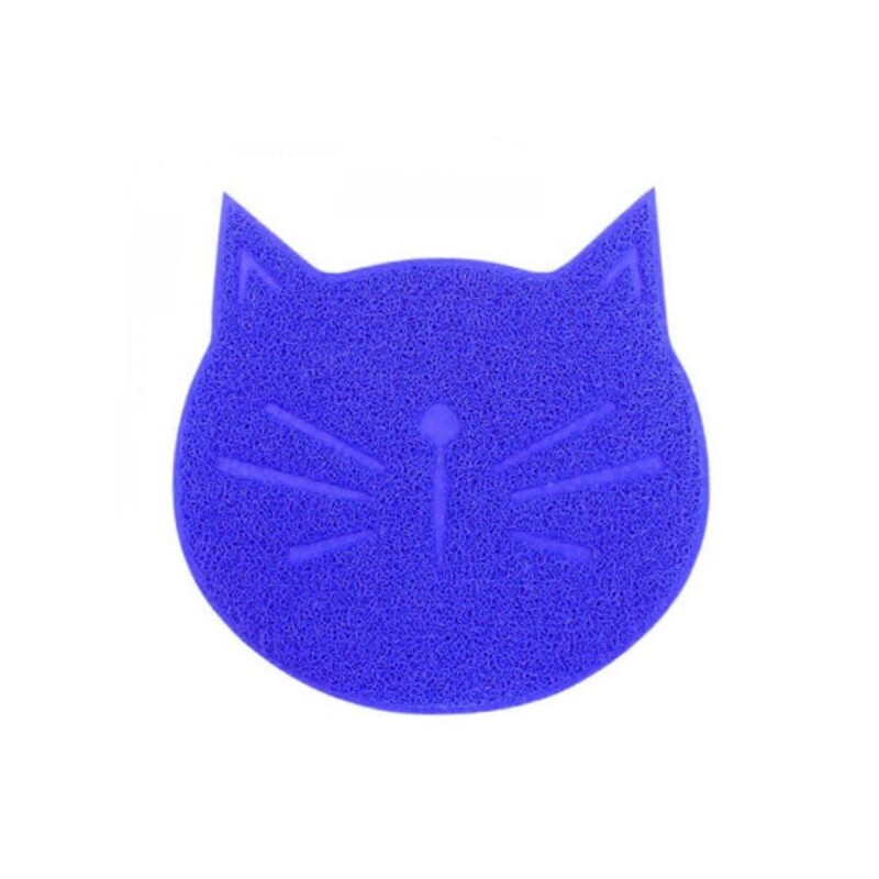 ALFOMBRA DE GOMA GATO AZUL