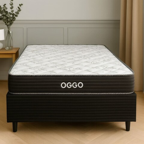 Sommier SUPER MEGA Oggo® - Espuma - GARANTIA 1 AÑO 1y1/2 Plaza - 110 cm